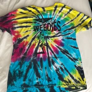 “weedies” tie-dye t-shirt